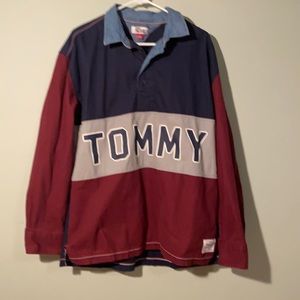Colorblocked tommy jumper